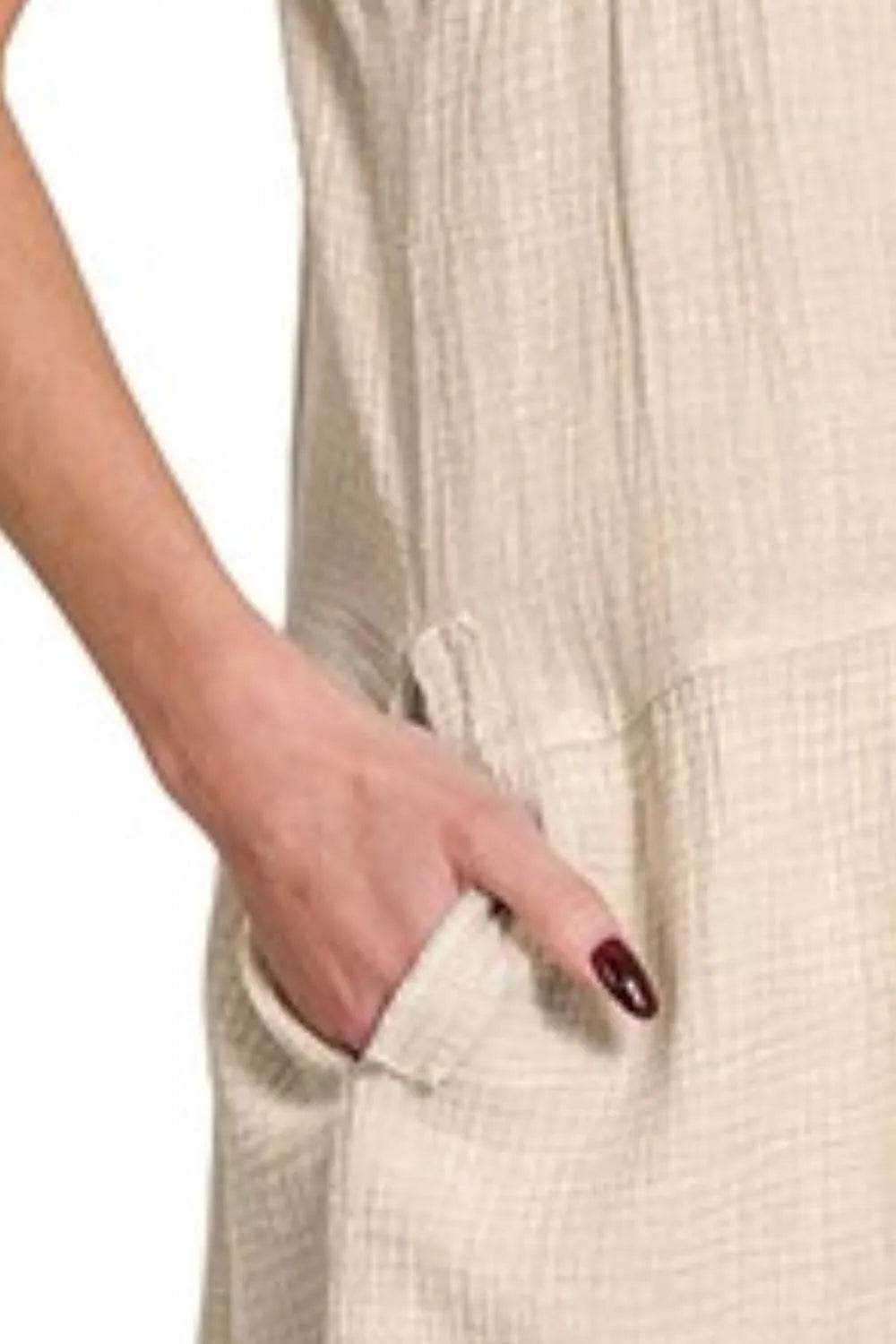 Zenana Washed Double Gauze Raw Edge V-neck Dress - Shop Style & More | Fresh Looks, Everyday Deals & Free Shipping