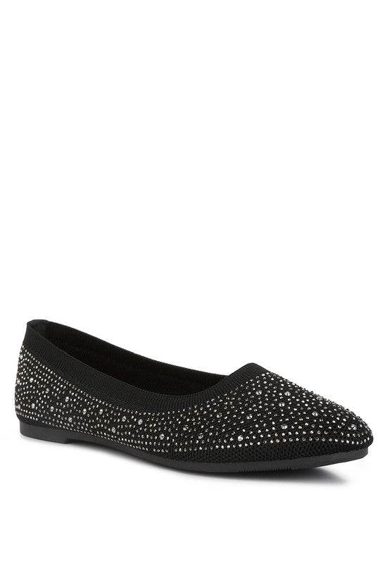 Splash Rhinestones Embellished Ballet Flats - Shop Style & More | Fresh Looks, Everyday Deals & Free Shipping