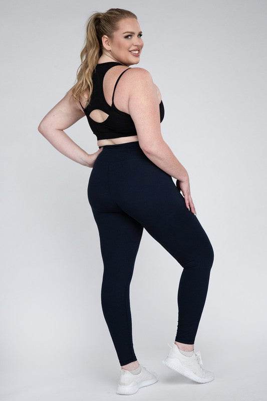 Plus Size V Waist Full Length Leggings - Shop Style & More | Fresh Looks, Everyday Deals & Free Shipping