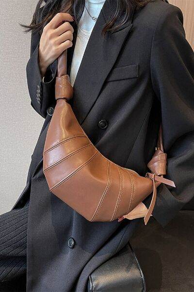 Zenana Vegan Leather Croissant Crossbody Bag - Shop Style & More | Fresh Looks, Everyday Deals & Free Shipping