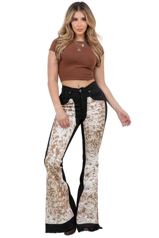 Rodeo Bell Bottom Blk/Brown- Inseam 34 - Shop Style & More | Fresh Looks, Everyday Deals & Free Shipping