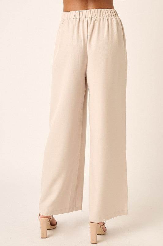 Mittoshop Inverted Pleat Detail Wide Leg Pants - Shop Style & More | Fresh Looks, Everyday Deals & Free Shipping