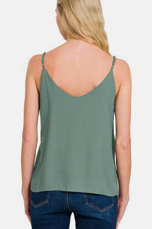 Zenana Two Layered Spaghetti Strap Cami - Shop Style & More | Fresh Looks, Everyday Deals & Free Shipping