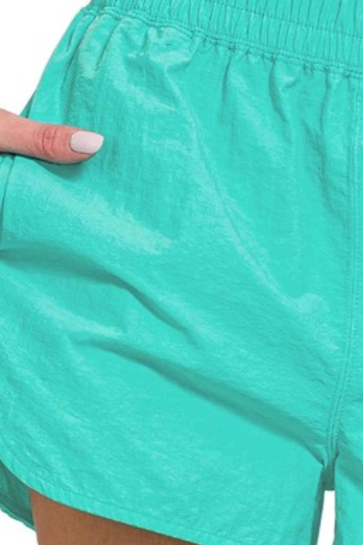 Zenana Windbreaker Smocked Waistband Running Shorts - Shop Style & More | Fresh Looks, Everyday Deals & Free Shipping