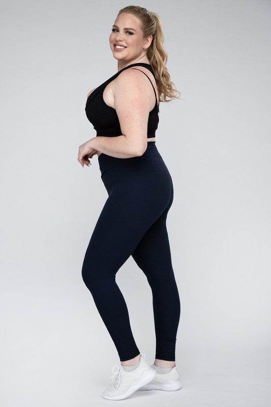 Plus Size V Waist Full Length Leggings - Shop Style & More | Fresh Looks, Everyday Deals & Free Shipping