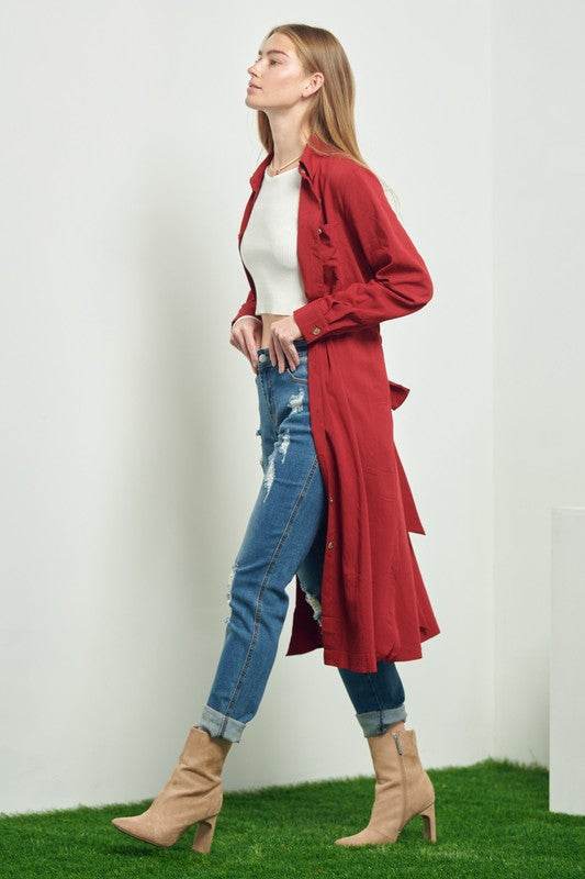 Button down shirt long dress PLUS 30-545P - Shop Style & More | Fresh Looks, Everyday Deals & Free Shipping