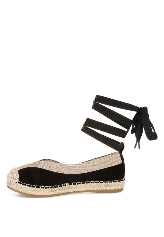 Yalva Microfiber Detachable Lace Espadrilles - Shop Style & More | Fresh Looks, Everyday Deals & Free Shipping