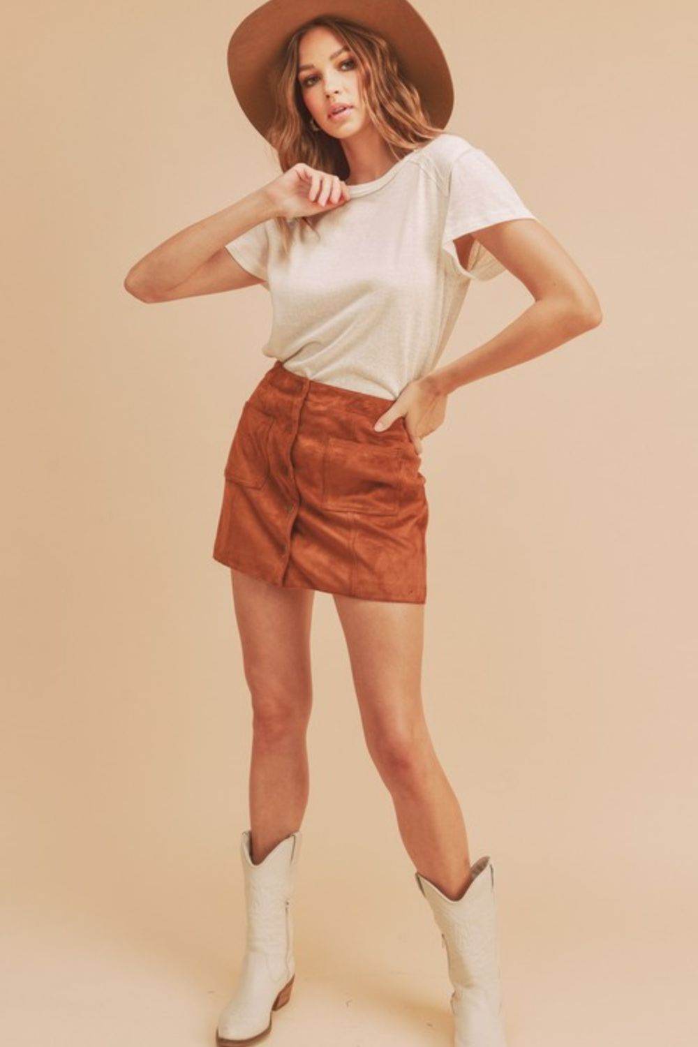Aemi + Co Exposed Seam Round Neck Short Sleeve T-Shirt - Shop Style & More | Fresh Looks, Everyday Deals & Free Shipping