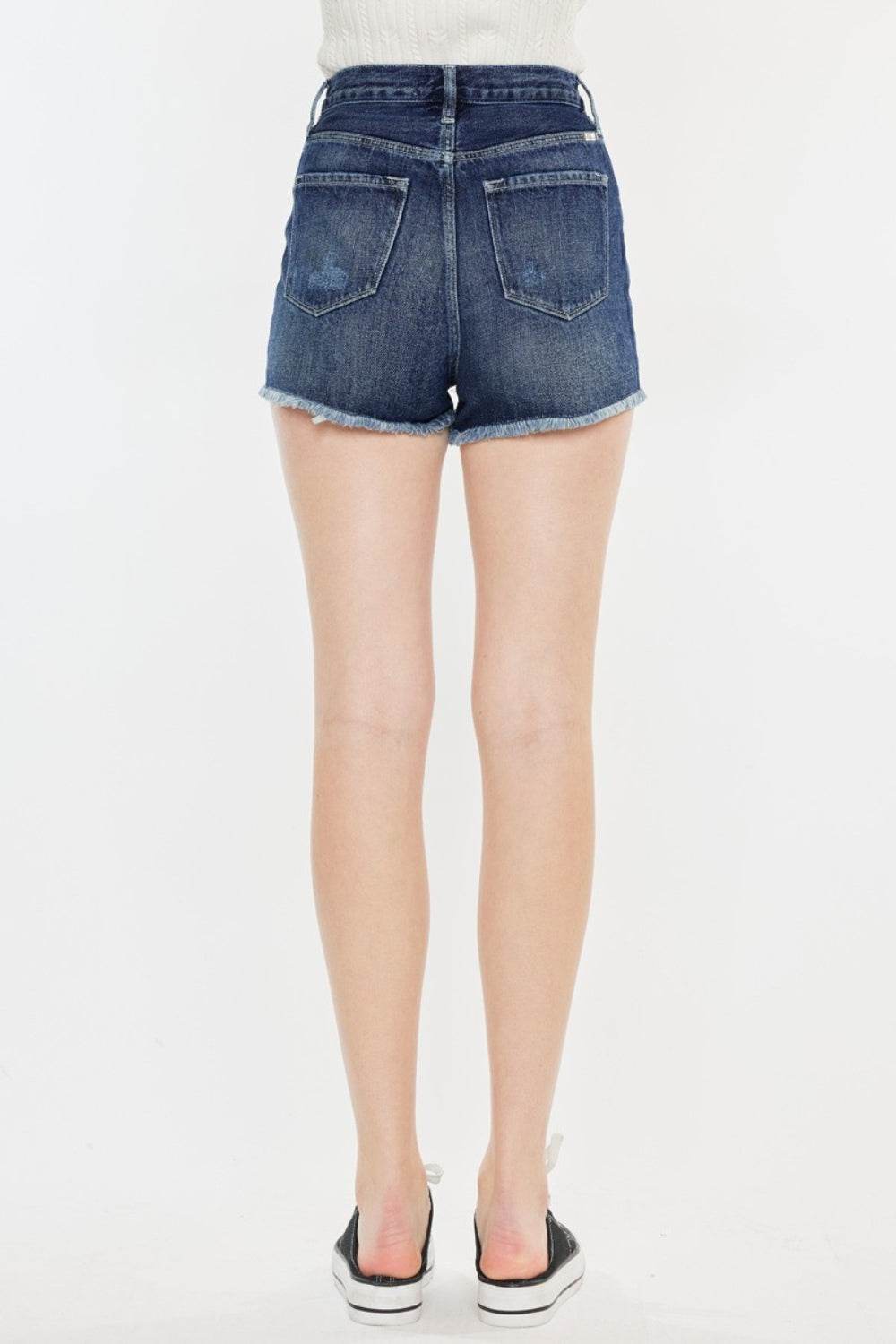 Kancan Raw Hem Button Fly Denim Shorts - Shop Style & More | Fresh Looks, Everyday Deals & Free Shipping