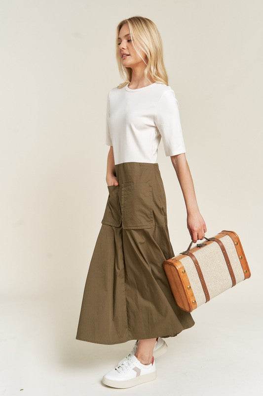 KNIT MIX DRESS - Shop Style & More | Fresh Looks, Everyday Deals & Free Shipping