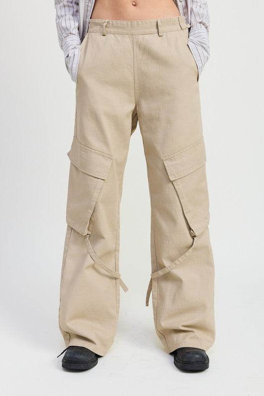CARGO PANTS WITH POCKET DETAIL - Shop Style & More | Fresh Looks, Everyday Deals & Free Shipping