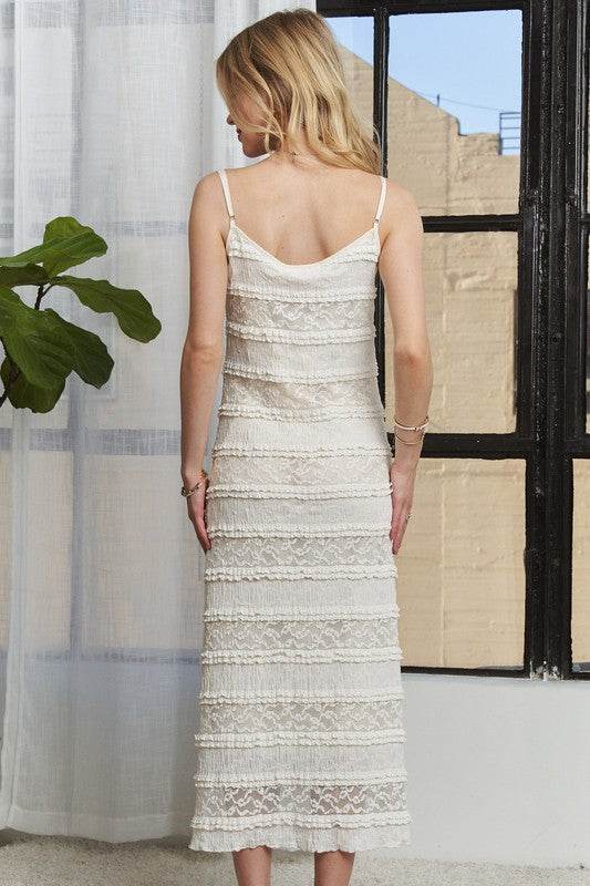 ADORA Lace Scoop Neck Midi Cami Dress - Shop Style & More | Fresh Looks, Everyday Deals & Free Shipping