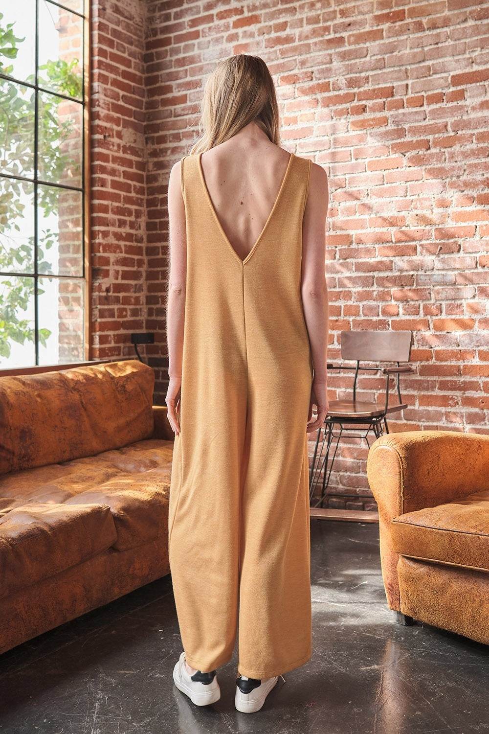 Ces Femme V-Neck Sleeveless Wide Leg Jumpsuit - Shop Style & More | Fresh Looks, Everyday Deals & Free Shipping