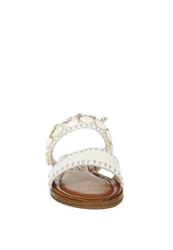 Shellfish Raffia Slip On Sandals - Shop Style & More | Fresh Looks, Everyday Deals & Free Shipping