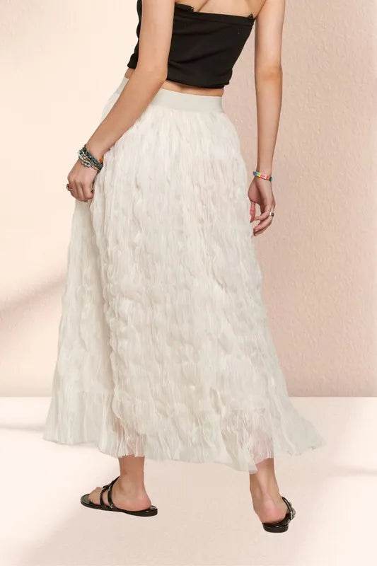 ADORA Elastic Waist Cloud Fluffy Maxi Skirt - Shop Style & More | Fresh Looks, Everyday Deals & Free Shipping