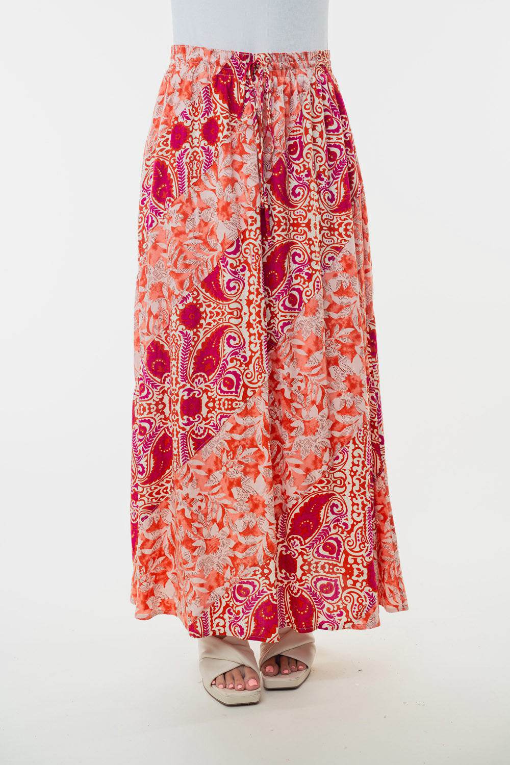 White Birch Full Size High Waisted Floral Woven Skirt - Shop Style & More | Fresh Looks, Everyday Deals & Free Shipping