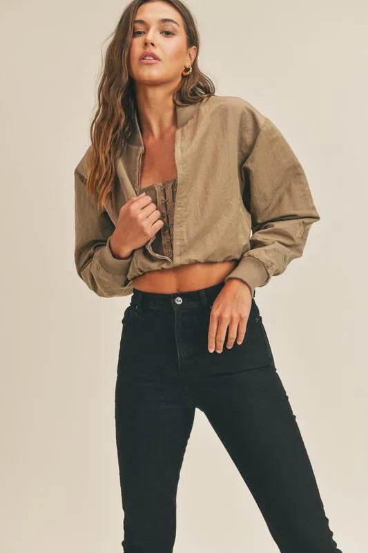 MABLE Long Sleeve Two Way Jacket - Shop Style & More | Fresh Looks, Everyday Deals & Free Shipping