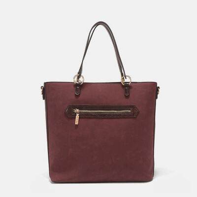 Nicole Lee USA Metallic Stitching Embroidery Inlaid Rhinestone Tote Bag - Shop Style & More | Fresh Looks, Everyday Deals & Free Shipping