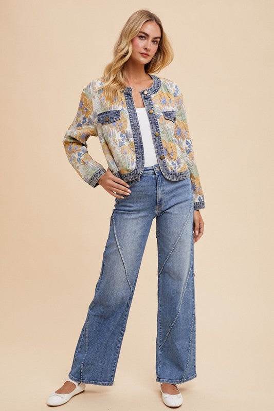Annie Wear Decorative Seams Wide Leg Jeans - Shop Style & More | Fresh Looks, Everyday Deals & Free Shipping