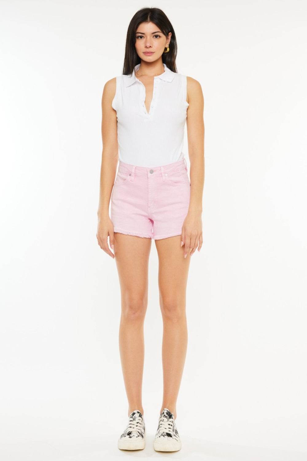 Kancan Raw Hem High Waist Denim Shorts - Shop Style & More | Fresh Looks, Everyday Deals & Free Shipping