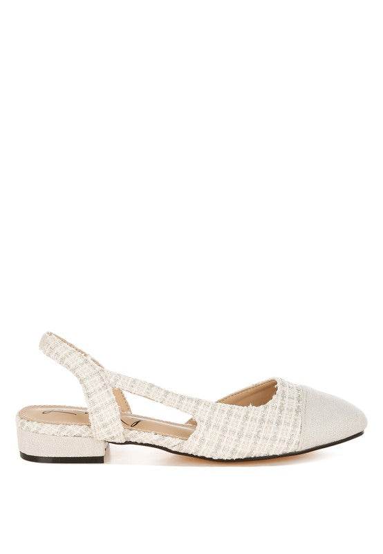 Karita Tweed Slingback Sandals - Shop Style & More | Fresh Looks, Everyday Deals & Free Shipping