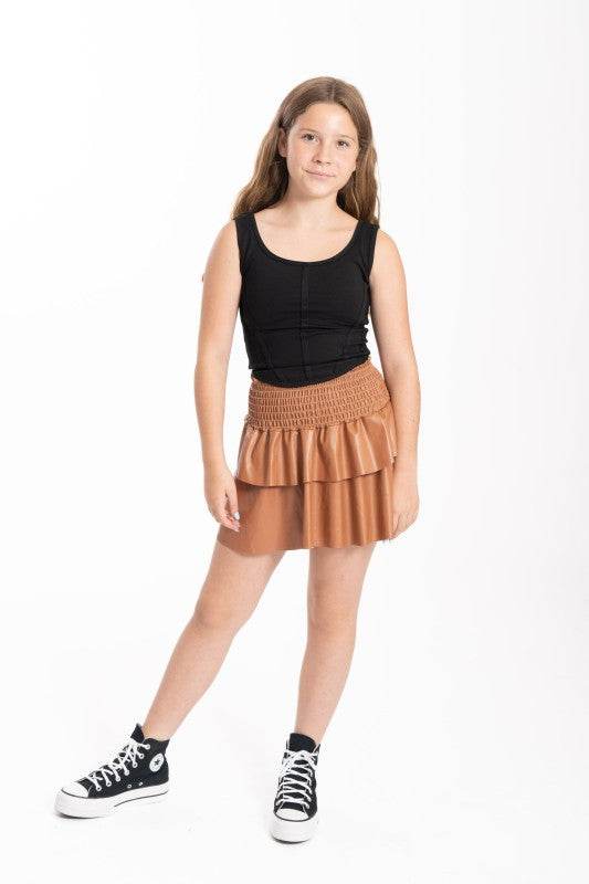 Juniors Leather Julia Skirt - Shop Style & More | Fresh Looks, Everyday Deals & Free Shipping