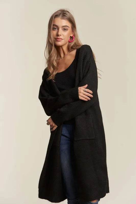 ADORA 2tone Sweater Open Cardigan - Shop Style & More | Fresh Looks, Everyday Deals & Free Shipping