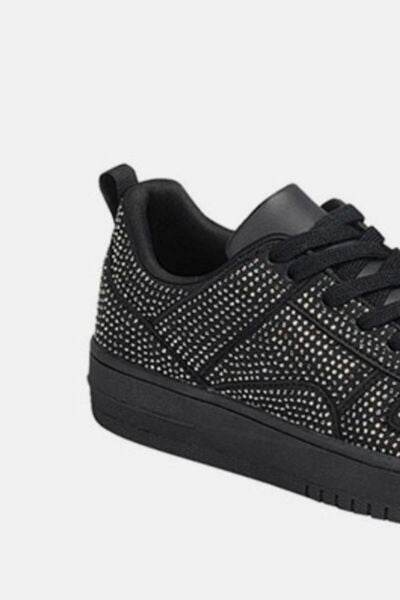Forever Link Rhinestone Platform Flat Sneakers - Shop Style & More | Fresh Looks, Everyday Deals & Free Shipping