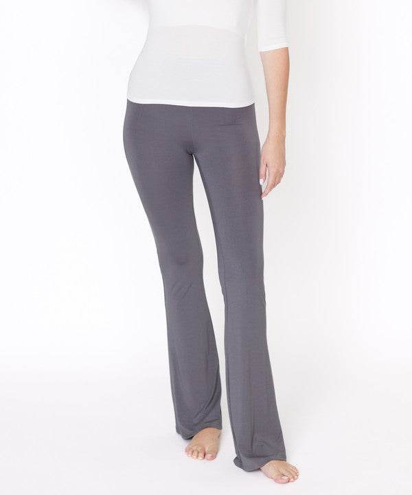 BAMBOO SLIM BELL YOGA PANTS - Shop Style & More | Fresh Looks, Everyday Deals & Free Shipping