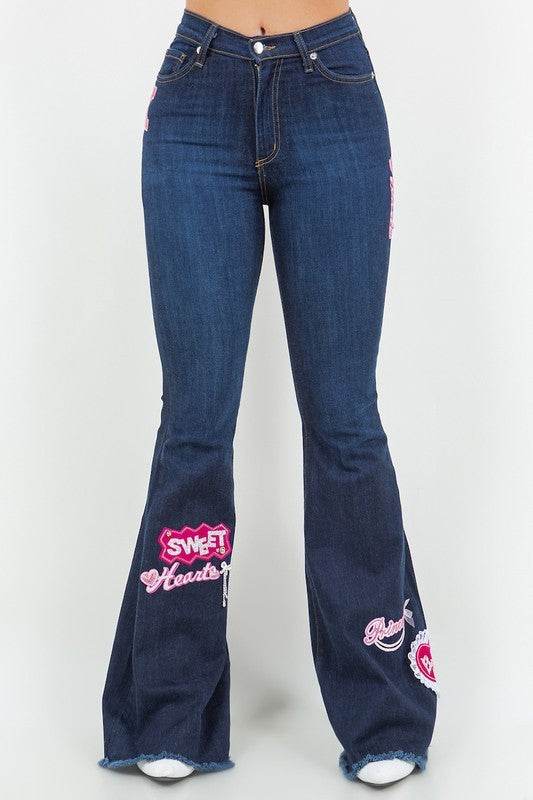 Sweet Heart Bell Bottom Jean- Inseam 32" - Shop Style & More | Fresh Looks, Everyday Deals & Free Shipping