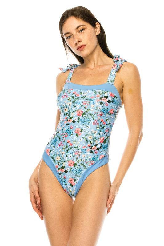 ONE PIECE BATHING SUIT FLORAL PRINT SHOULER TOP TI - Shop Style & More | Fresh Looks, Everyday Deals & Free Shipping
