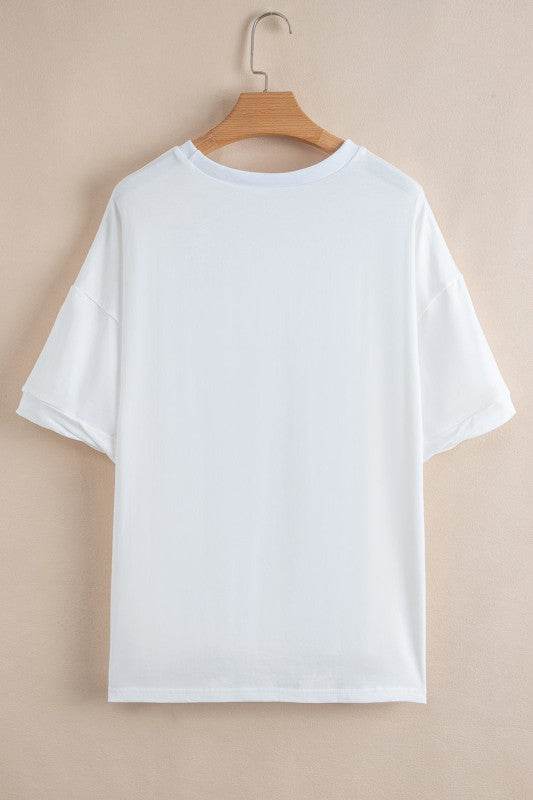 Ayra Loose Half Sleeve Hi Low Hem Top - Shop Style & More | Fresh Looks, Everyday Deals & Free Shipping