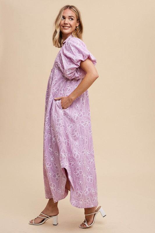 Annie Wear Floral Smock Detail Puff Sleeve Dress - Shop Style & More | Fresh Looks, Everyday Deals & Free Shipping