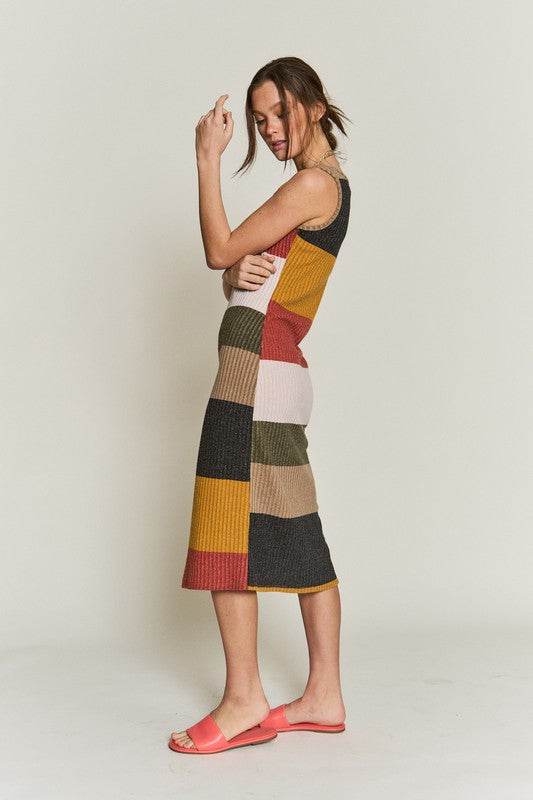 COLOR BLOCK CASUSAL DRESS - Shop Style & More | Fresh Looks, Everyday Deals & Free Shipping