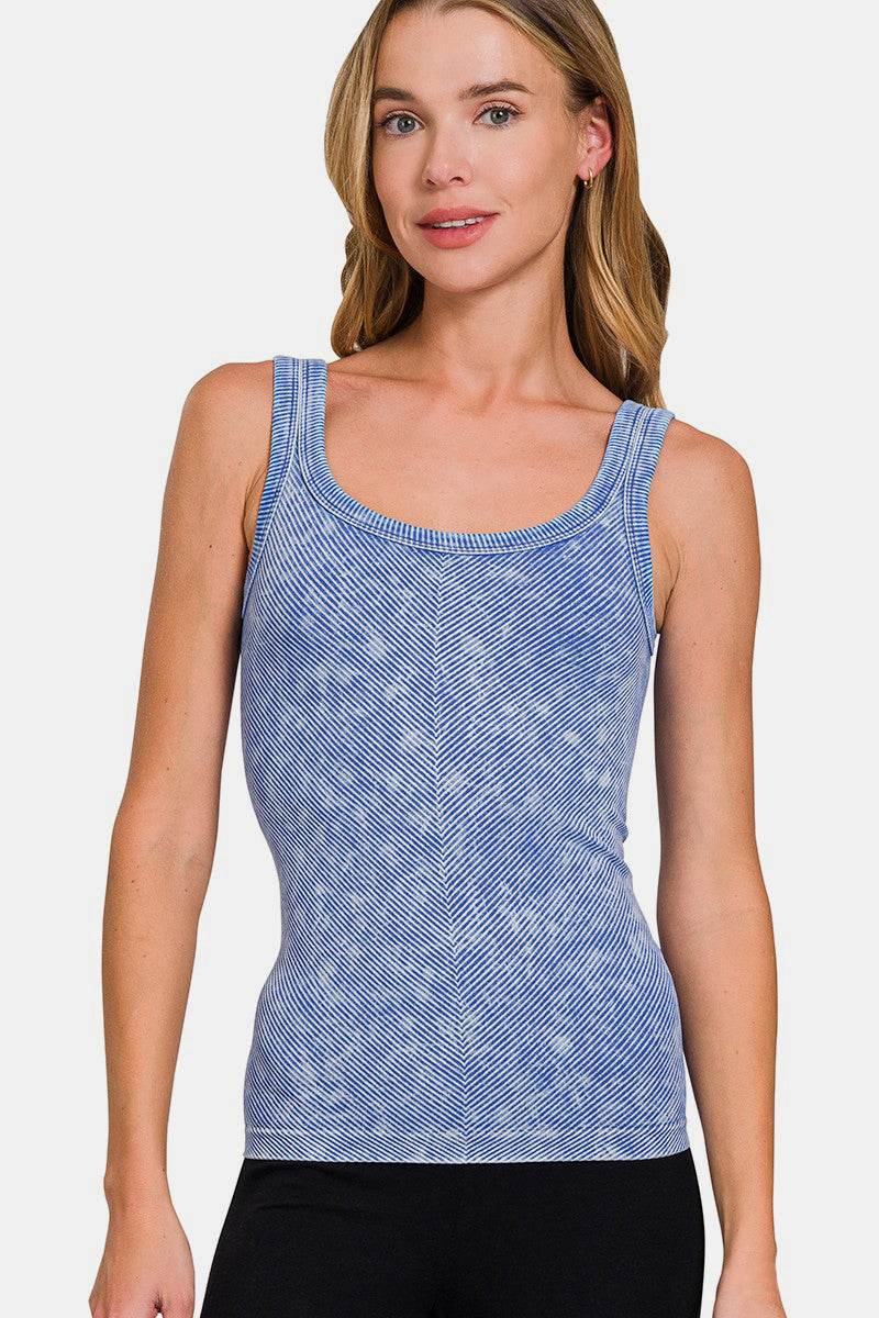 Zenana Ribbed Scoop Neck Tank - Shop Style & More | Fresh Looks, Everyday Deals & Free Shipping