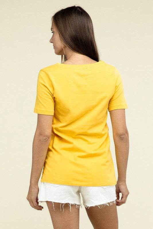 Cotton V-Neck Short Sleeve T-Shirts - Shop Style & More | Fresh Looks, Everyday Deals & Free Shipping