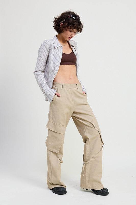 CARGO PANTS WITH POCKET DETAIL - Shop Style & More | Fresh Looks, Everyday Deals & Free Shipping