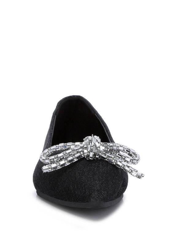 Ellerby Embellished Bow Detail Ballet Flats - Shop Style & More | Fresh Looks, Everyday Deals & Free Shipping