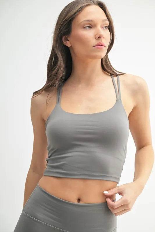 MONO B Venice Cloud Light Crisscross Sports Bra - Shop Style & More | Fresh Looks, Everyday Deals & Free Shipping