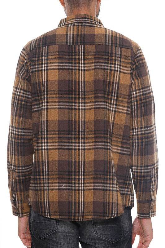 Regular Fit Checker Plaid Flannel Long Sleeve - Shop Style & More | Fresh Looks, Everyday Deals & Free Shipping