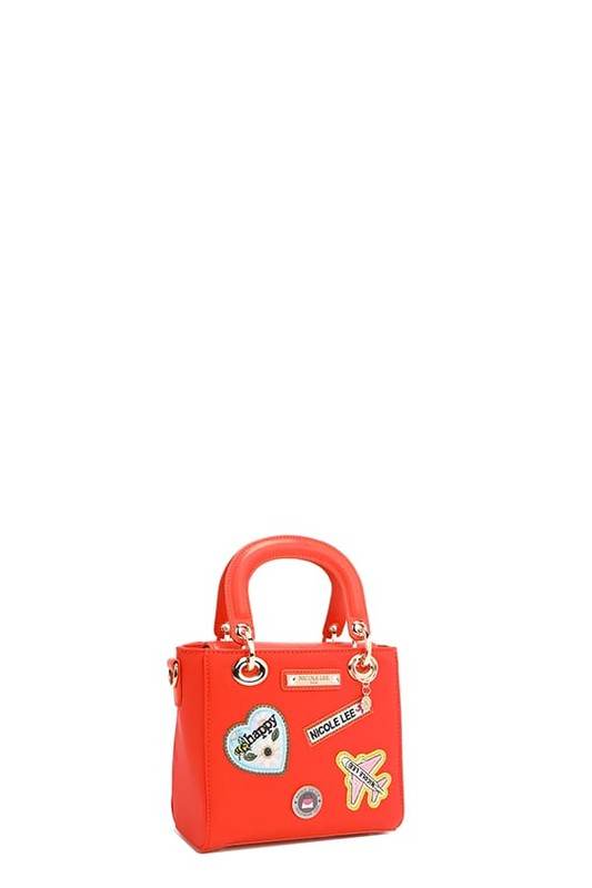 Nicole Lee USA Color Patch Handbag with Top Handle - Shop Style & More | Fresh Looks, Everyday Deals & Free Shipping
