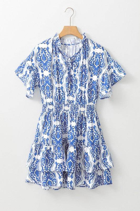 Vintage Floral Print Wide Ruffled Sleeve Dress - Shop Style & More | Fresh Looks, Everyday Deals & Free Shipping