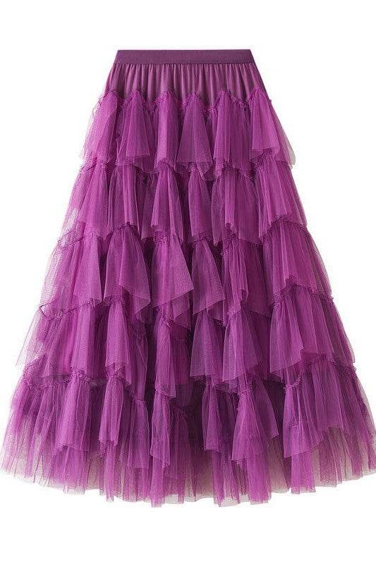Tiered chiffon midi skirt - Shop Style & More | Fresh Looks, Everyday Deals & Free Shipping
