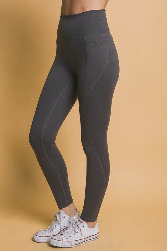 Love Tree High Waist Leggings with Side Pockets - Shop Style & More | Fresh Looks, Everyday Deals & Free Shipping