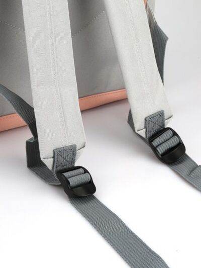 Himawari Contrast Waterproof Canvas Backpack Bag with Side Pockets - Shop Style & More | Fresh Looks, Everyday Deals & Free Shipping