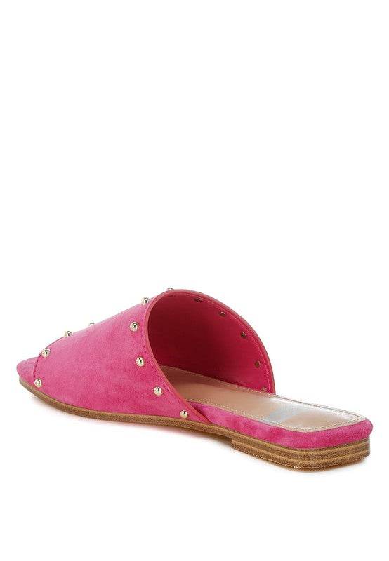 Odalia Soft Suede Leather Studded Flats - Shop Style & More | Fresh Looks, Everyday Deals & Free Shipping