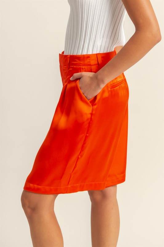 HYFVE High-Waist Pleated Satin Shorts - Shop Style & More | Fresh Looks, Everyday Deals & Free Shipping
