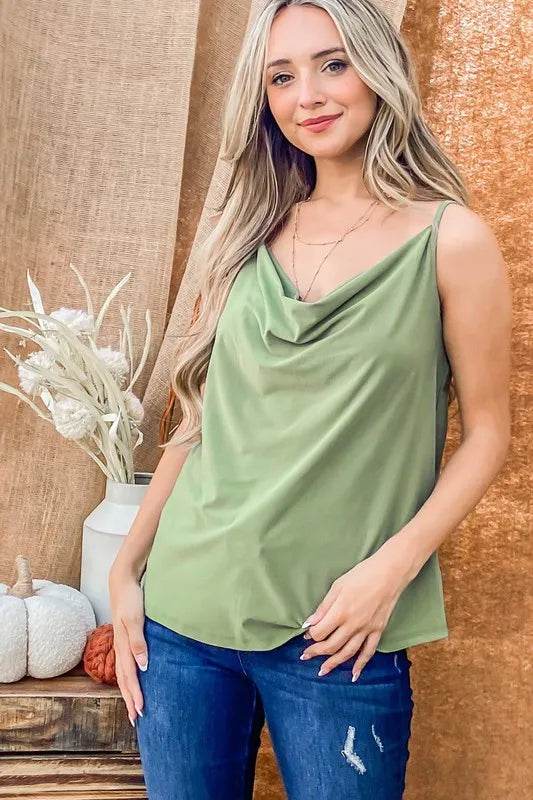 And The Why Cowl Neck Cami - Shop Style & More | Fresh Looks, Everyday Deals & Free Shipping