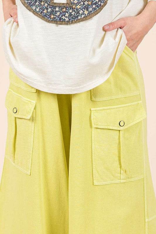 Mittoshop French Terry Cargo Wide Leg Pants - Shop Style & More | Fresh Looks, Everyday Deals & Free Shipping