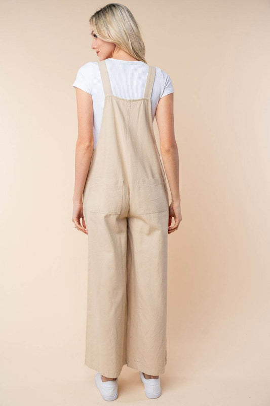 White Birch Sleeveless Wide Leg Jumpsuit - Shop Style & More | Fresh Looks, Everyday Deals & Free Shipping